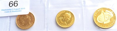 Lot 66 - South America, 3 x Gold Coins comprising: Uruguay 5 pesos 1930, 8.48g, .917 gold, contact...