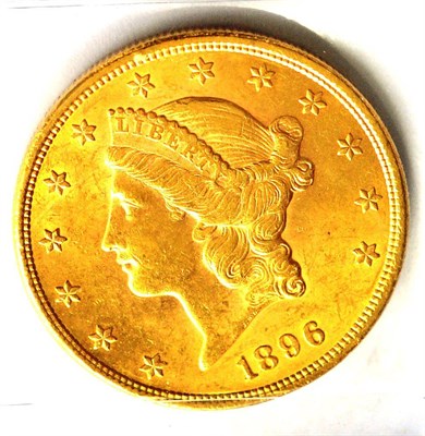 Lot 74 - USA, Gold 20 Dollars 1896, 33.5g, a few scuffs, contact marks VF/GVF