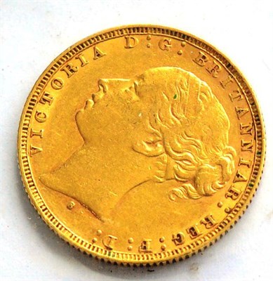 Lot 81 - Victoria Sovereign 1881s, no BP, WW buried in truncation, minor contact marks, VF+