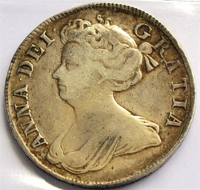 Lot 154 - Anne Halfcrown 1708 SEPTIMO, light contact marks/flecking, lightly toned GFine/AVF