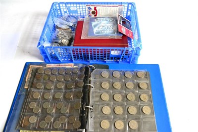 Lot 215 - A Collection of Approximately 290 x Foreign Coins, a few silver, in an album & in loose album...