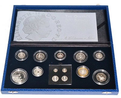 Lot 239 - The Queen's 80th Birthday Collection 2006,' 13-coin commemorative sterling silver set...