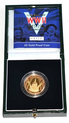 Lot 253 - Gold Proof £2 2005 '60th Anniversary of the End of WWII' rev. St Paul's Cathedral &...