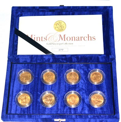 Lot 273 - Mints & Monarchs Gold Sovereign Collection' a set of 8 x sovereigns one from each of London,...