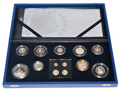 Lot 278 - Queen's 80th Birthday Silver Proof Set 2006,' a set of 13 x sterling silver proof coins comprising