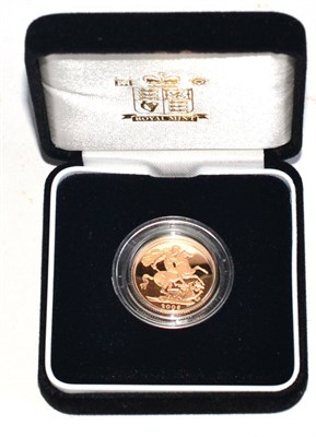 Lot 279 - Gold Proof Sovereign 2006, with cert, in CofI, FDC