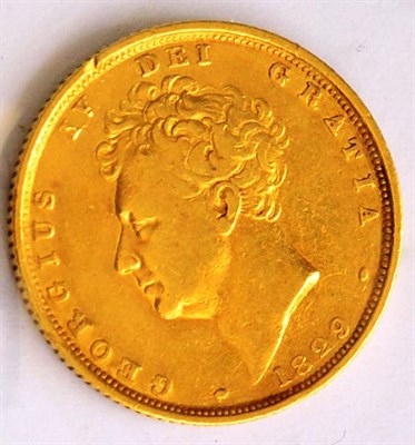 Lot 284 - George IV Sovereign 1829, obv. rim nicks, minor surface marks, Fine to GFine