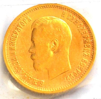 Lot 289 - Russia, Gold 10 Roubles 1899, numerous light contact marks/hairlines, 8.58g, .900 gold, Fine