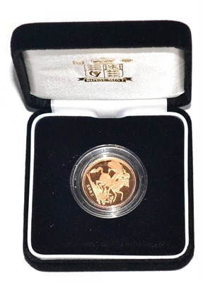 Lot 296 - Gold Proof Sovereign 2007, with cert, in CofI, FDC