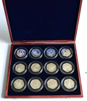 Lot 308 - Diamond Wedding 2007, part set of 12 x sterling silver commemorative coins comprising: 3 x...