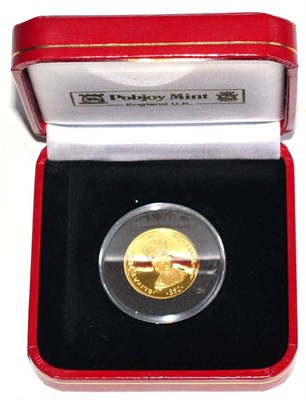 Lot 330 - Sierra Leone, Gold Proof 50 dollars 2008; obv. facing bust of Queen wearing St Edward's crown...