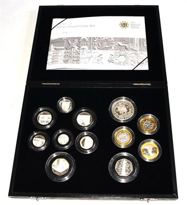 Lot 361 - Silver Proof Set 2009, 12 coins comprising: 'Royal Shield of Arms' £1, 50p, 20p, 10p, 5p, 2p...