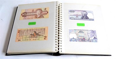 Lot 401 - An Album Containing 50+ Foreign Banknotes (includes a few low grade Scottish & Irish notes) various