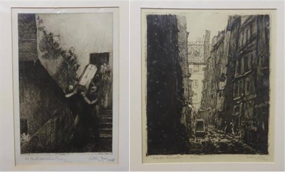 Lot 2010 - Anthony Gross (1905-1984) 'Rue des Canettes - Paris' Signed in pencil, inscribed and dated...