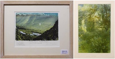 Lot 2013 - Piers Browne (b.1949) 'Lying Snow: Addlebrough from Wensleydale' Signed in pencil, inscribed...