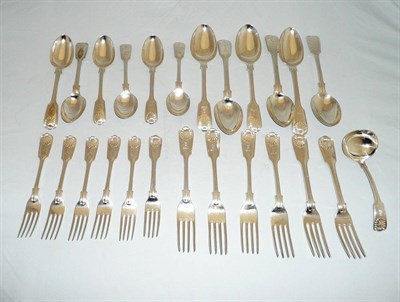 Lot 336 - A Victorian and Later Part Service of Flatware, various dates and makers, fiddle, thread and...