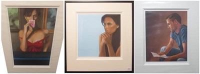 Lot 2057 - After Nina Ribeiro RA (Contemporary) 'Lady Luck' 'The Letter' 'Everything but the Blues' Each...