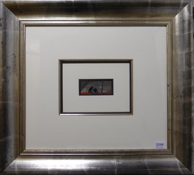 Lot 2098 - Mackenzie Thorpe (b.1956) 'Halfway'  Initialled, pastel, 4.5cm by 10cm  Provenance: Halcyon Gallery