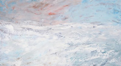 Lot 2115 - Stephen Charlton (Contemporary) 'Winter Seas II' Signed, inscribed verso, oil on board, 50cm by...