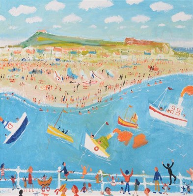 Lot 2118 - Simeon Stafford (b.1956) 'A View of St Ives' Signed, inscribed verso, oil on canvas, 60cm by 59.5cm