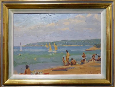 Lot 2123 - Alan Kingsbury (b.1960) 'Pomeriggio Placido' Signed, signed and inscribed verso, oil on board,...