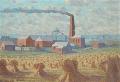 Lot 2131 - Robert John Heslop (1907-1988) 'Page Bank Colliery, County Durham' Signed and dated (19)72, oil...