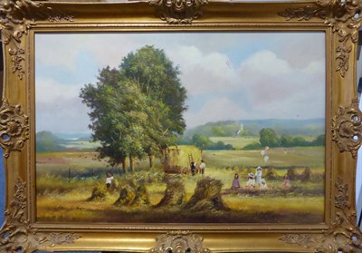 Lot 2146 - Ted Dyer (Contemporary) 'Work and Play' Signed, oil on canvas, 49cm by 74cm  Provenance: The...