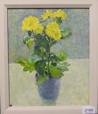 Lot 2188 - Anita Rushbrook (Contemporary) 'Chrysanthemums' Signed, inscribed and dated (19)86 verso, oil...