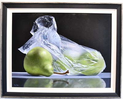 Lot 2192 - Ken McKie (Contemporary) Still life of pears Signed, oil on canvas, 75cm by 100cm  Provenance:...
