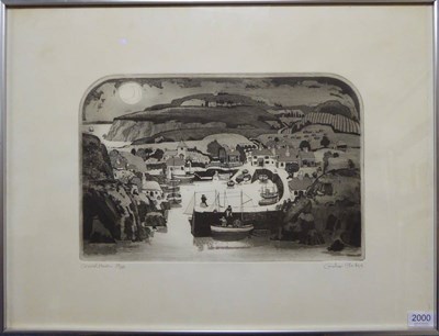 Lot 2000 - Graham Clarke (b.1941) 'Cornish Haven' Signed in pencil, inscribed and numbered 38/150, a black and