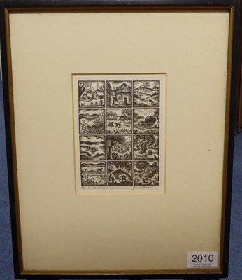 Lot 2010 - Gwenda Morgan (1908-1991) 'Country Calendar' Signed in pencil, inscribed and numbered 43/50,...