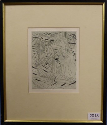 Lot 2018 - After David Jones (1895-1974) 'The Ancient Mariner' Etching, 20cm by 15cm  Artists' Resale...