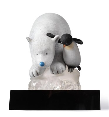 Lot 2034 - Doug Hyde (b.1972) 'The Lost Reindeer' Signed and numbered 121/195, cold cast porcelain, 26cm high