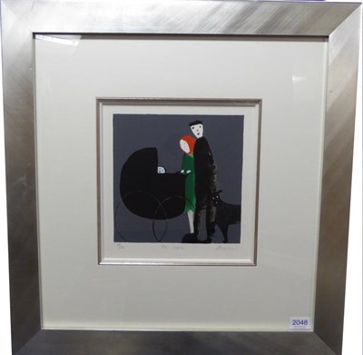 Lot 2048 - After Mackenzie Thorpe (b.1956) 'The Couple' Signed in pencil, inscribed and numbered 37/50,...