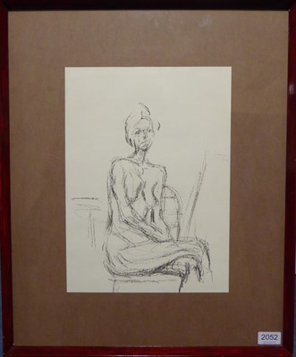 Lot 2052 - After Alberto Giacometti (1901-1966) 'Seated Nude Turned Right' Lithograph, commissioned by the...