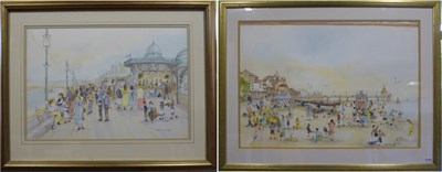 Lot 2068 - Susan M Ridyard (Contemporary) 'Bridlington' Signed, pencil and watercolour, together with a...