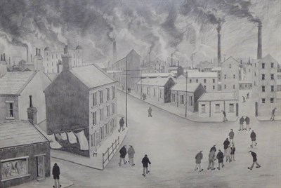 Lot 2081 - Geoffrey Woolsey Birks (1929-1993) 'Satanic Mills' Signed and dated (19)75, pencil, 36cm by 53.5cm