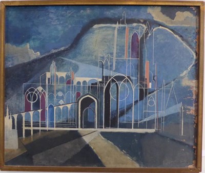 Lot 2099 - Josselin Bodley (1893-1974) 'Church in Suffolk' Signed and dated 1950?, oil on board, 49.5cm by...