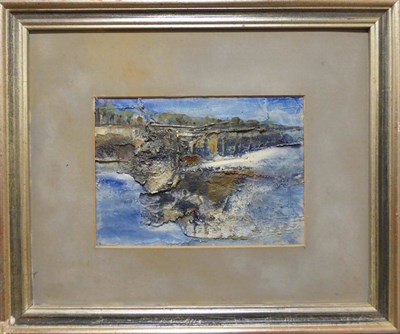 Lot 2113 - German School (20th/21st century) Seascape Indistinctly signed and dated, oil on board, 16.5cm...