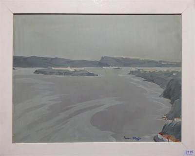 Lot 2115 - Irish School (20th century) Seascape Indistinctly signed Michael O'Rourke? and dated 1967, oil...