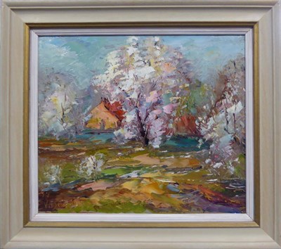 Lot 2135 - Valter Berzins (1925-2009) Latvian 'Spring Time' Signed, oil on board, 31cm by 36cm...