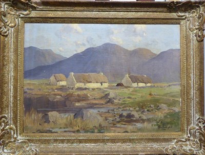 Lot 2138 - Rowland Hill (b.1915-1979) Irish Connemara Landscape Signed, oil on canvas board, 29.5cm by 42.5cm