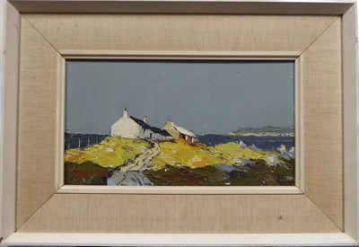 Lot 2139 - Charles Wyatt Warren (1908-1993) 'Cottages on Cilan Headland, Abersoch' Signed, inscribed...