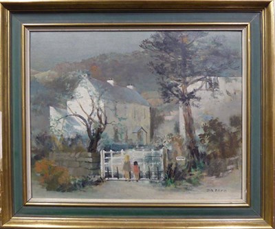 Lot 2150 - Judith da Fano (1919-2000) 'The Farm Gate' Signed, oil on board, 39cm by 49cm  Artists' Resale...