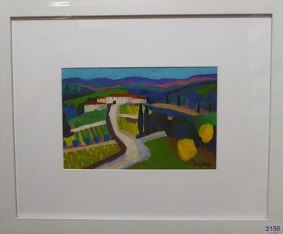 Lot 2156 - Haynes (Contemporary) 'Farmyard Tuscany' Signed, inscribed verso, acrylic on board, 20cm by 30cm