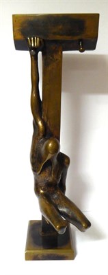 Lot 2199 - Malcolm Woodward (b.1943) Crucifixion  Signed and stamped MS, bronze, 35.5cm high  Artists'...