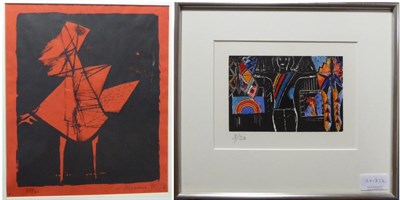 Lot 2013 - Bernard Meadows (1915-2005) 'Startled Bird' Signed, dated (19)55 and numbered 15/20, screen...