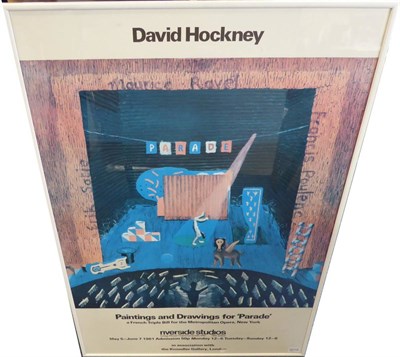 Lot 2019 - After David Hockney OM, CH, RA (b.1937) 'Paintings and Drawings for Parade' Signed in pencil, a...