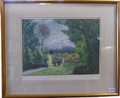 Lot 2025 - Piers Browne (b.1949) 'March in Tenerife - Mount Teide' Signed in pencil and dated (19)84,...