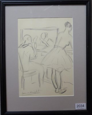 Lot 2034 - Dame Laura Knight RA, RWS, RE, RWA, PSWA, DBE (1877-1970) The dressing room Signed, pencil and grey